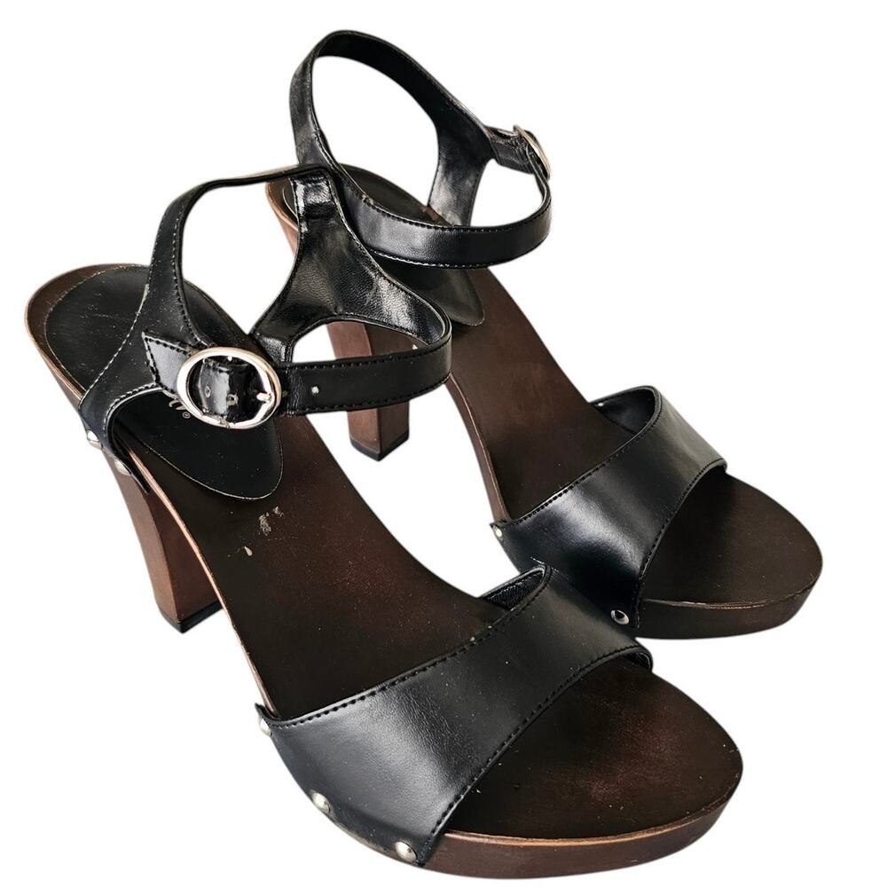 Fioni Women's Strappy Heeled Sandals, Black, Size 9 1/2